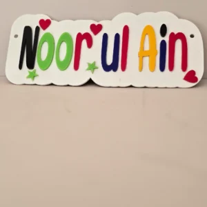 Customised Colorfull Name Plate