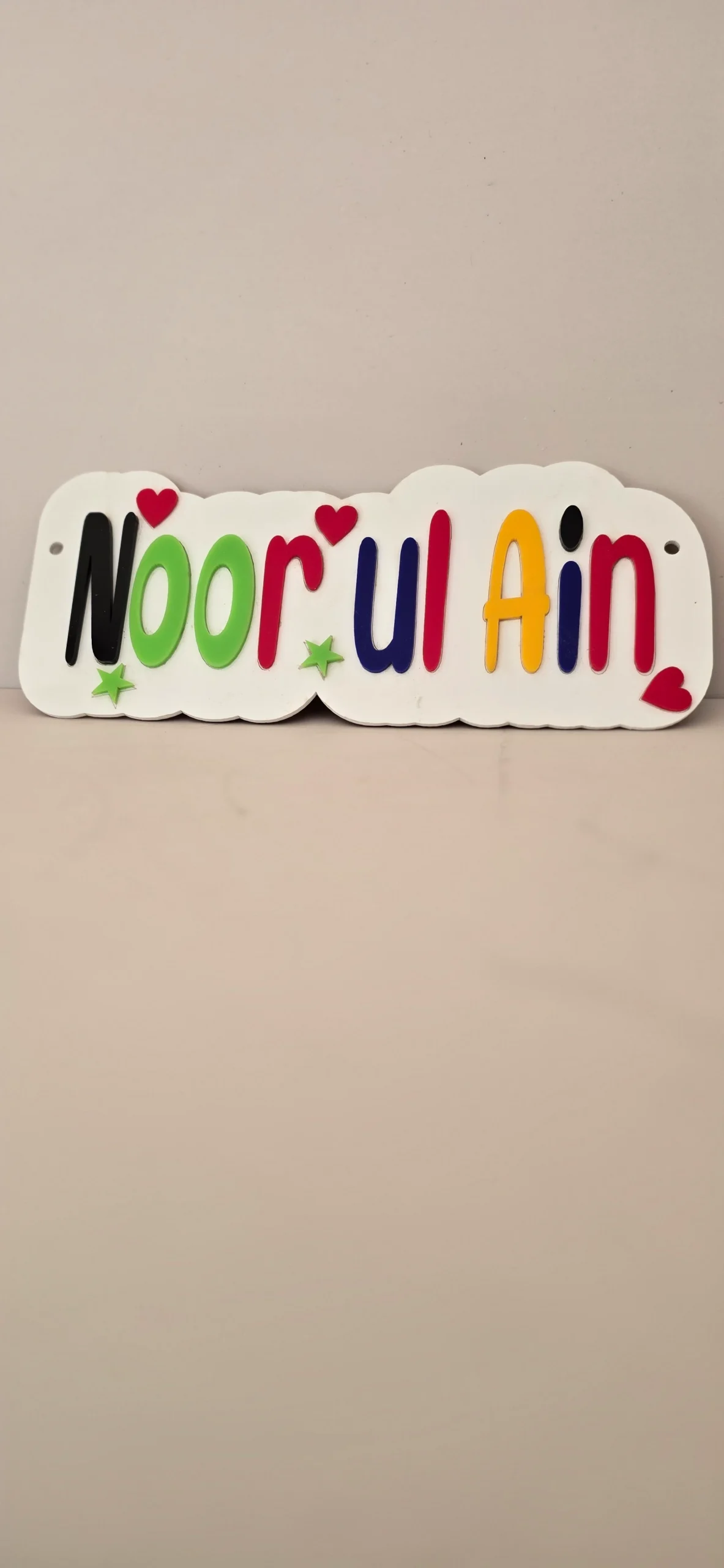 Customised Colorfull Name Plate