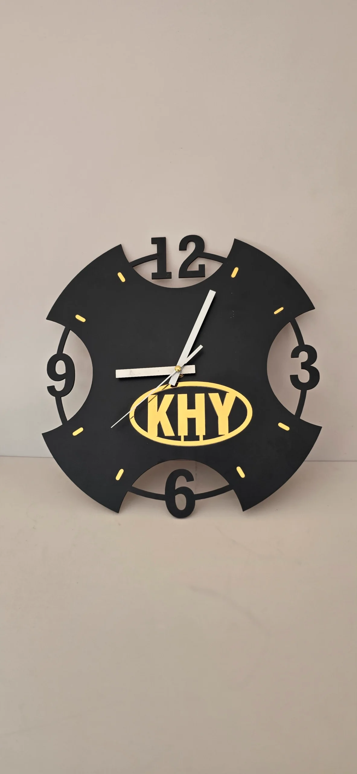 Modern Geometric Custom Wall Clock