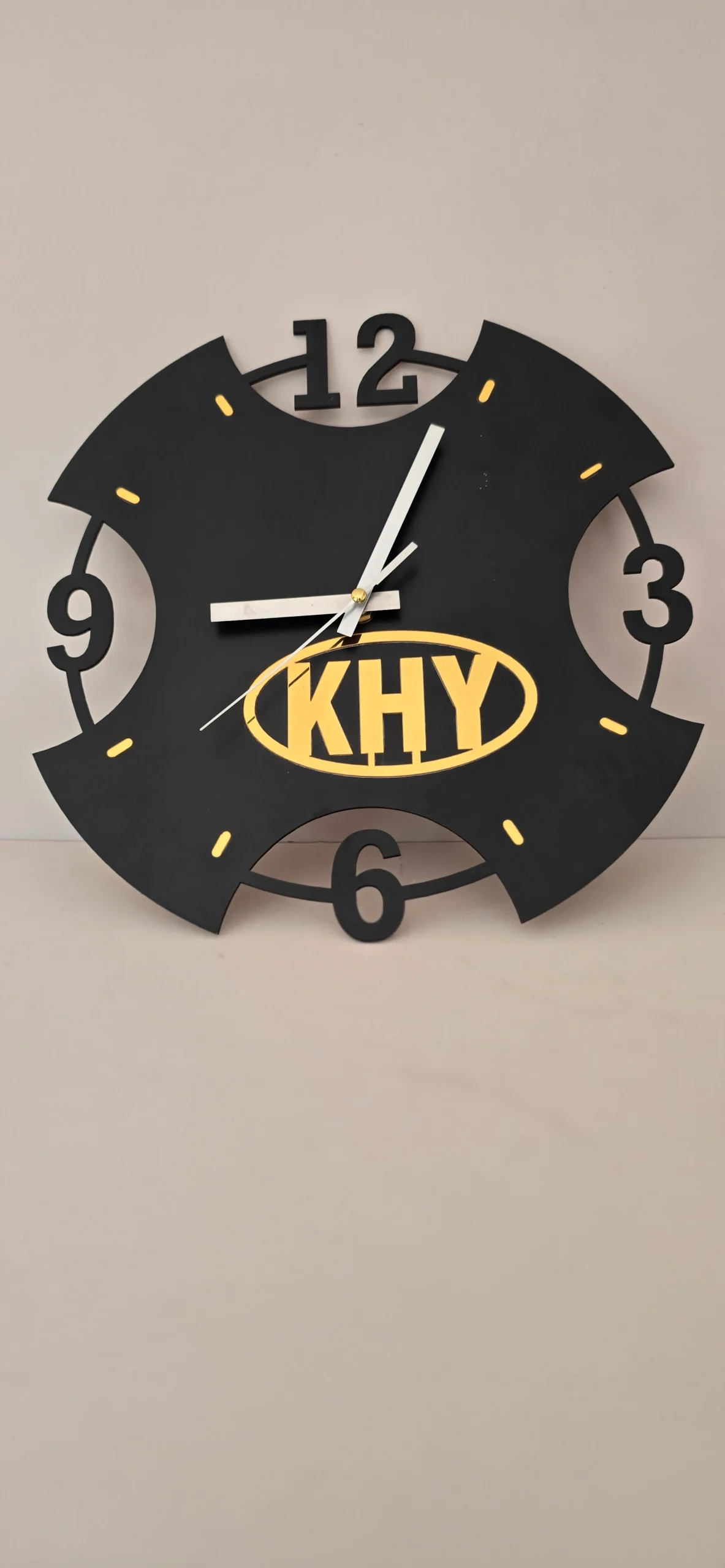 Modern Geometric Custom Wall Clock - Image 2