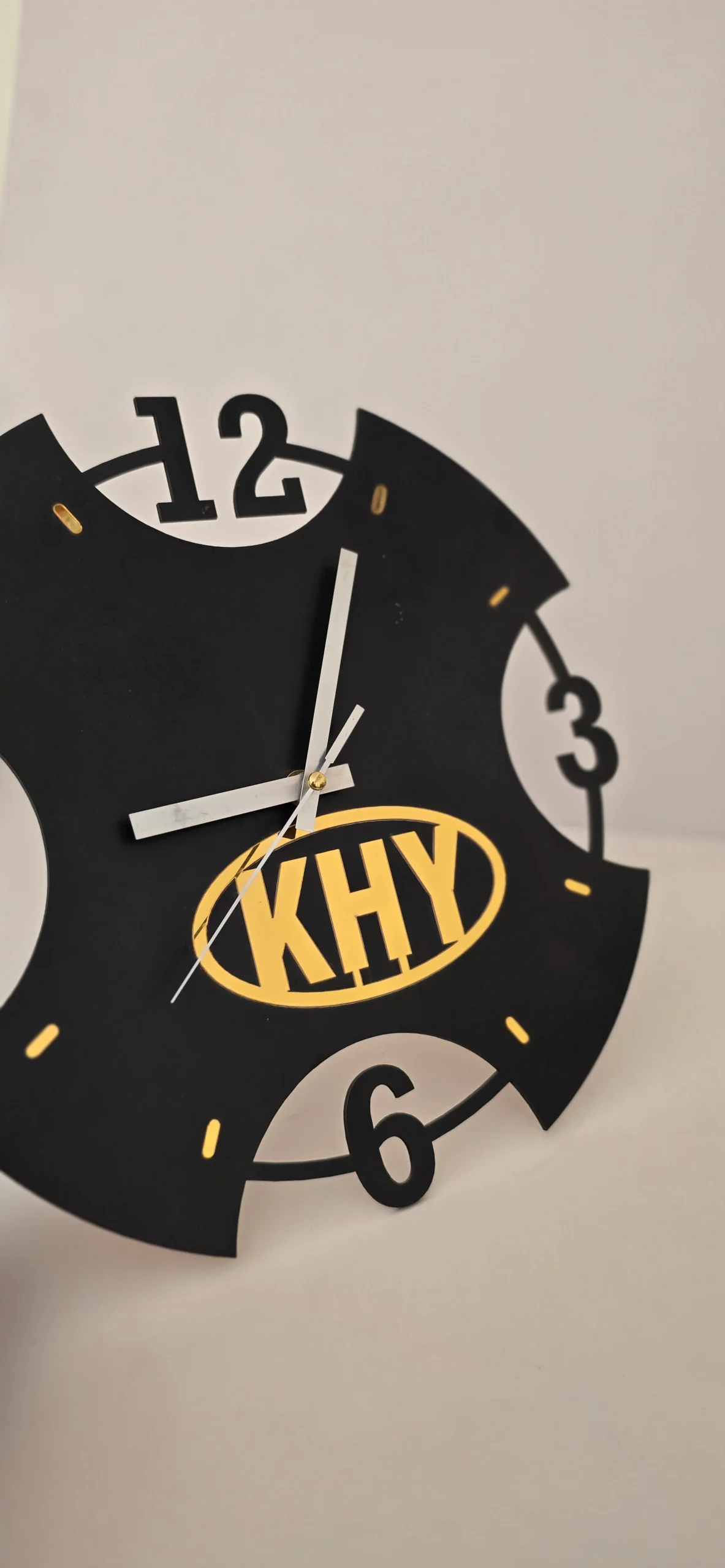 Modern Geometric Custom Wall Clock - Image 3